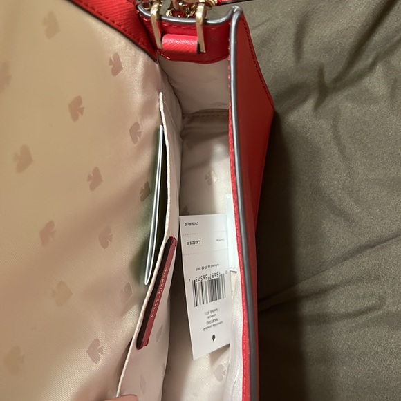 Kate Spade Red Crossbody Bag with Gold Chain - Picture 2 of 4